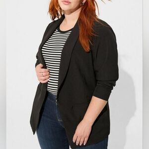 Women's Torrid Black Stretch Blazer, Size 5X